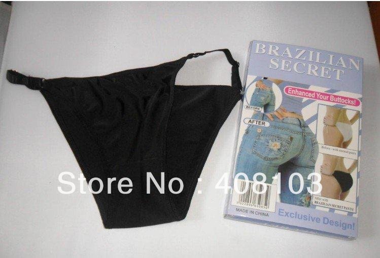 500pcs/lot Brazilian Secret sexy Panties lingerie enhance buttocks Shapewear Size M/L/XL(Retail packaging)