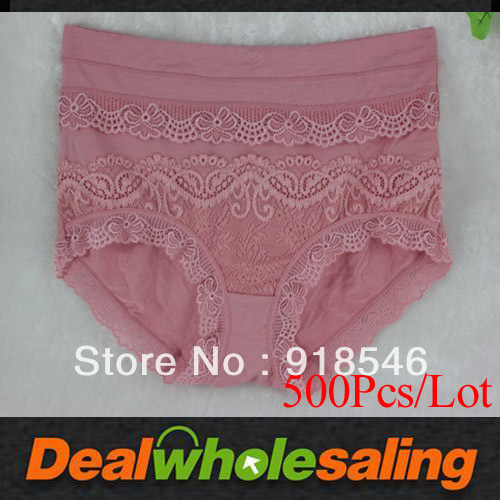 500Pcs/Lot DHL Free Shipping  Comfortable Women's Cotton  Underwear Briefs Everyday Ladies Panties