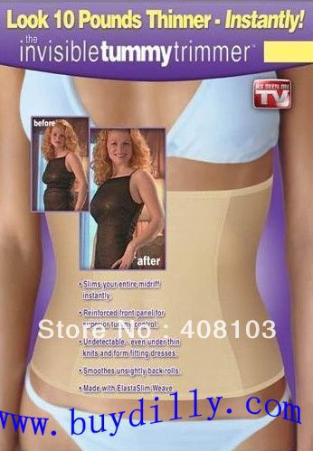 500pcs/lot Waist Cincher, Invisible Tummy Trimmer, Body Shaper, Slimming belt, Seen on TV(OPP bag)