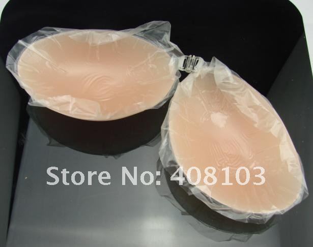 50PCS Good quality, Thicken SNude Strapless Self Adhesive Silicone A B C D Cup New Un Bra thicken, By DHL