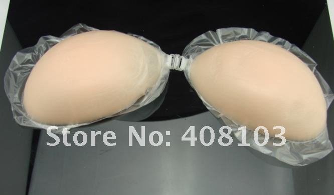 50PCS/LOT, 100% Brand New Un Bra silicone bra, Nude Strapless Self Adhesive Silicone A B C D Cup, Ship By DHL