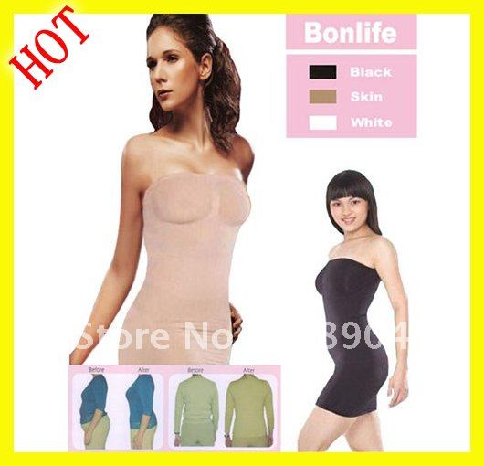 50pcs/lot Ladies' Beauty Body Slim And Lift Magic Skirt Slip Amazing Strapless Shapewear