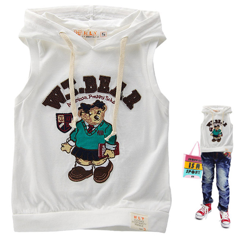 5223 2013 boys clothing child girls pure cotton vest sleeveless T-shirt 4