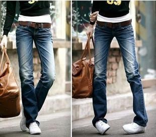 523 slim retro finishing straight jeans