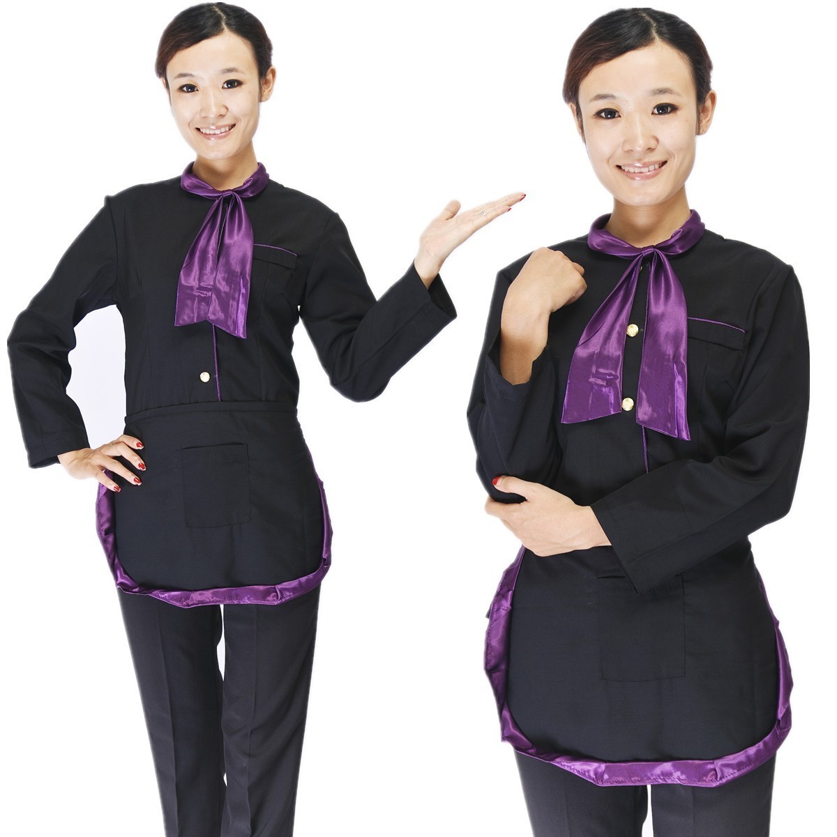 524 autumn and winter uniform waiter uniform work wear work wear