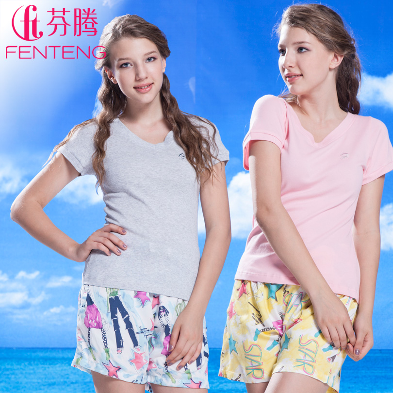 59 sleepwear 2013 women's colorful fashion modern woven cotton casual pants at home