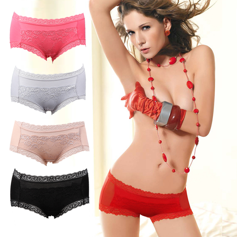 5pcs free shipping - 2012 new arrival panty abdomen drawing butt-lifting bamboo lace net panties 802