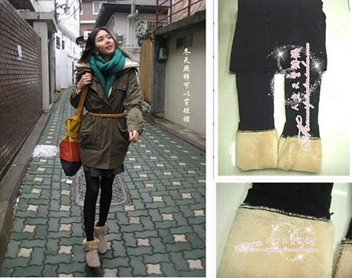 5pcs/lot 2012 autumn and winter pearl fleece thermal legging goatswool ankle length trousers warm pants