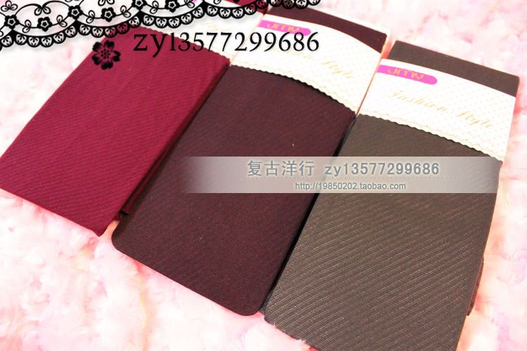 5pcs/lot + Free shipping! Pantyhose slanting stripe stockings pantyhose velvet