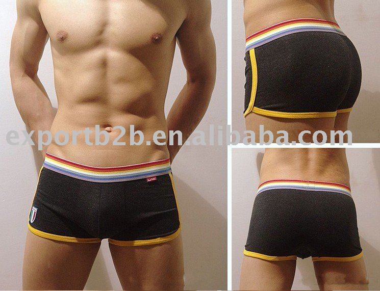 5pcs/lot men's Underwear Men's Shorts (black color)---free shipping