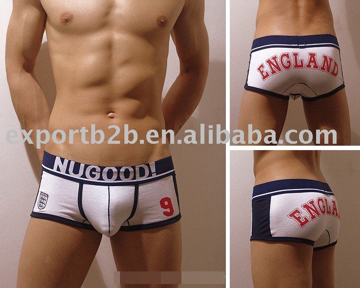 5pcs/lot NUGOOD men's underwear Boxers & Briefs (white color)---free shipping