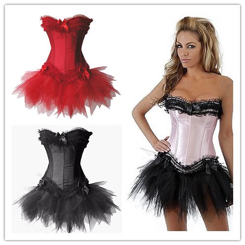 5pcs/lot Y5760 Sexy Corsets for Women Sexy  Lingerie Strapless Bustier G-string included