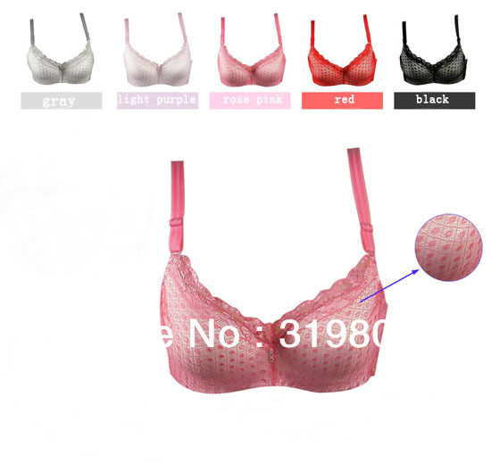 5XPCS Women Bras  Fashion Design 34B 36B 38B Free Shipping 5 Colors