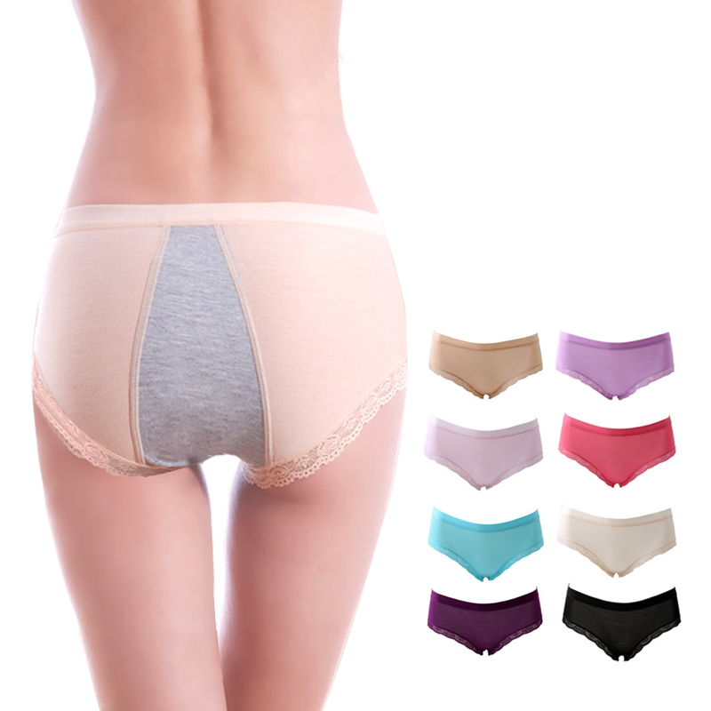 6 bamboo fibre night leak-proof women's physiological panties panty female panties