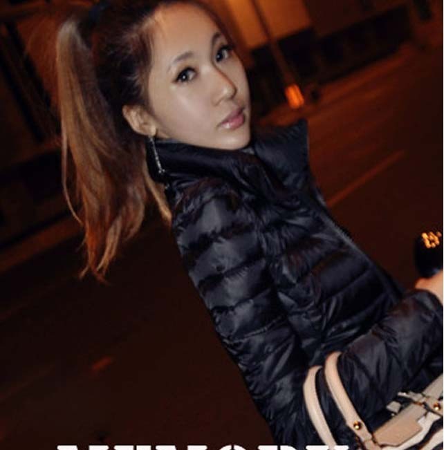 6 free shipping 2013 spring and winter handsome geometry solid elegant cotton-padded jacket small wadded jacket female