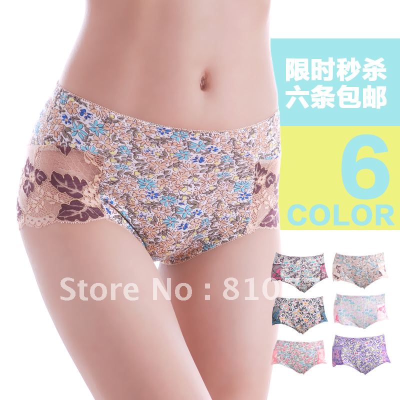 6 new arrival sexy stereo seamless bamboo fibre panty