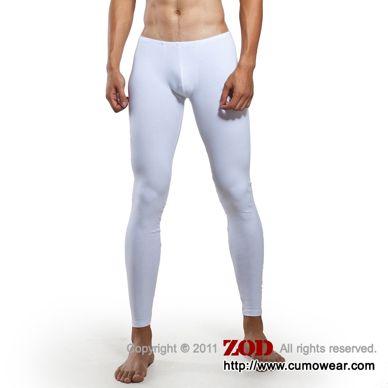 6 zod underwear male legging silky low-waist long johns 106017