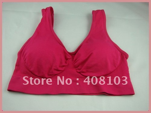 600pcs/lot  Genie bra with removal pads ,Rose red, purple, blue,3 color a set no other select(OPP bag)