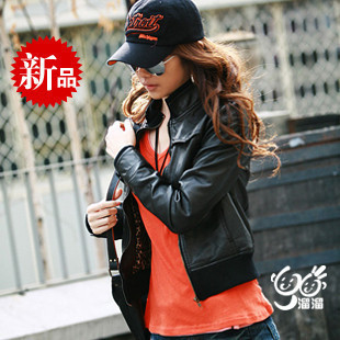 602 hot black slim soft leather clothing 619