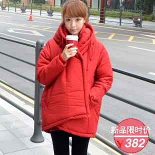 68 2 winter medium-long cotton-padded jacket thickening women's wadded jacket outerwear