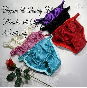 6pcs/lot SILK WOMEN'S STRING BIKINIS PANTIES size m , l, xl free shipping