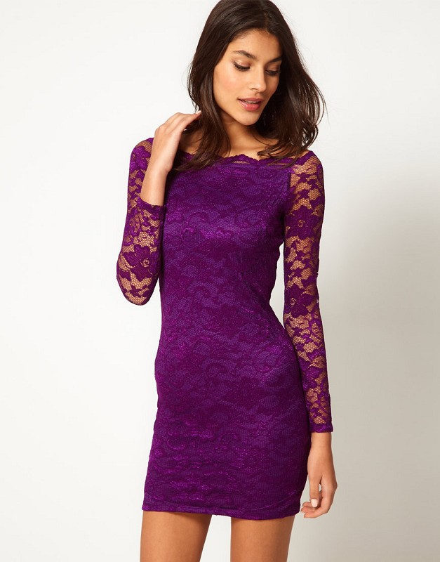 7 Colors Lace Dress With Scalloped Neck 2013 new/3 sizes /Free shipping/ DT325