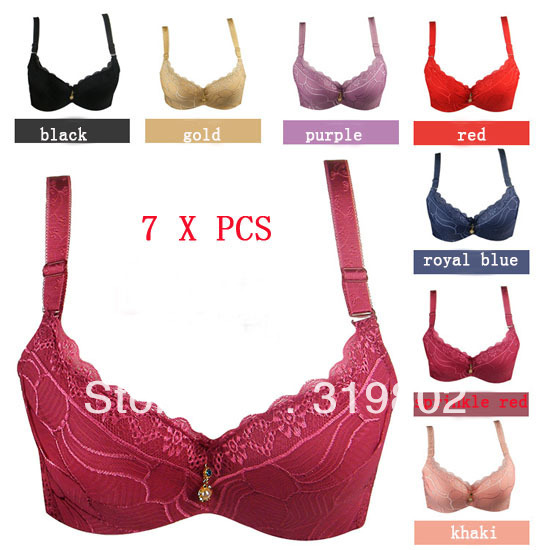 7 x PCS 2013 Fashion Brand Bra 34B 36B 38B Free Shipping 7 Colors