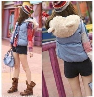 7800 all-match hat ear vest