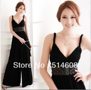 #781 Exported quality crystal cotton summer loose casual all-match jumpsuit wide leg pants bodysuit