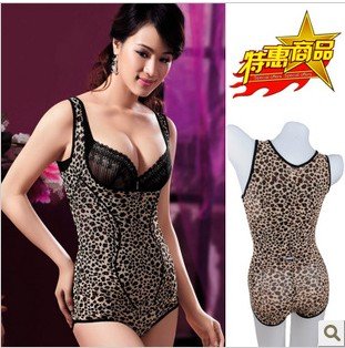 8 Seamless shaper leopard print beauty care underwear abdomen drawing shapewear one piece slimming clothes female shapewear body