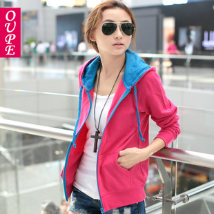 821 2012 autumn with a hood casual slim thin cardigan