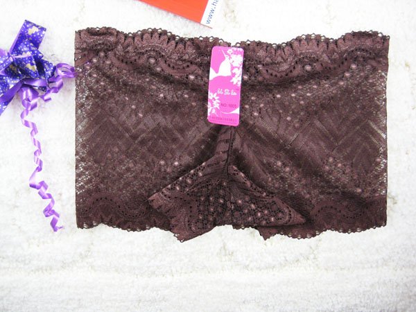 (86012-011)Pierced Butterfly lace sexy underwear princess sexy ladies panties butterfly tie with diamond lace temperament briefs