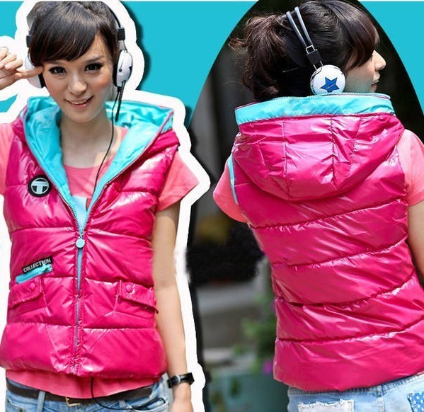 8626 vest women's fashion down wadded jacket vest short design vest