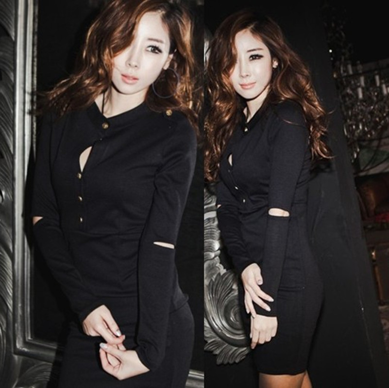 867 sexy slim hip women's 2012 fashion slim dress one-piece dress button