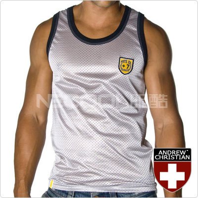 88 andrewchristian male vest breathable fabric sports fitness vest