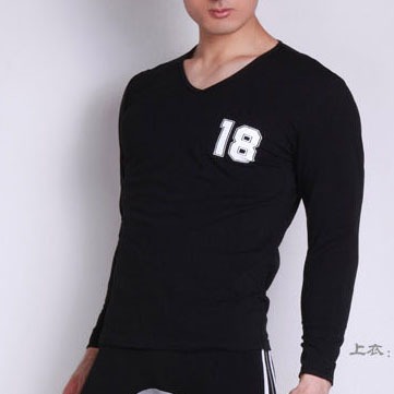 88 fashion male long johns 100% cotton underwear digital 18 long-sleeve long johns tozy 2