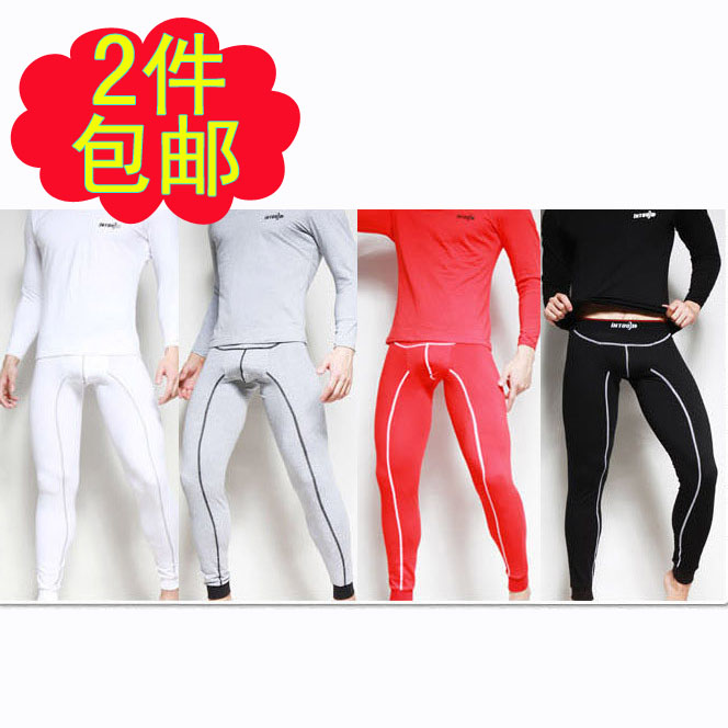 88 intouch male long johns 100% cotton tight underwear autumn and winter male legging 604