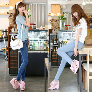 8898p55 2012 denim slim waist skinny pants pencil pants female jeans tight