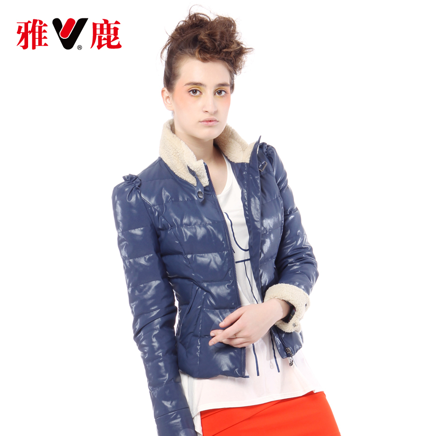 8C  YALU new arrival autumn and winter faux leather berber fleece short design yn20150