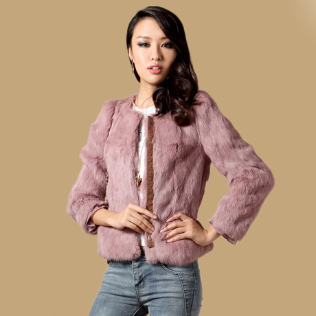 8XL Wholesale price Genuine Rabbit fur coat women's Luxurious Big size fur jacket Free Shipping EMS TF0359