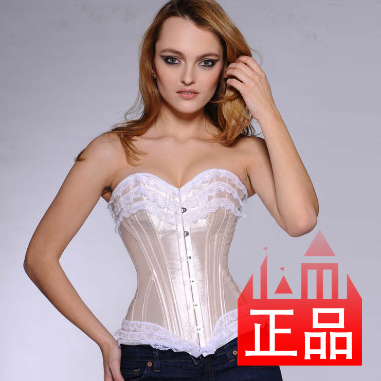 9  fashion royal shaper cummerbund corset vest lace princess champagne sexy corset