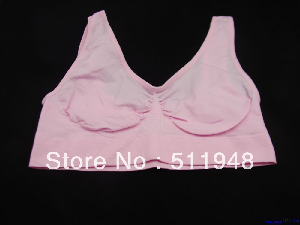 900pcs/lot   Ahh Seamless Leisure Bra, Pink,Blue,Purple(Retail packaging)