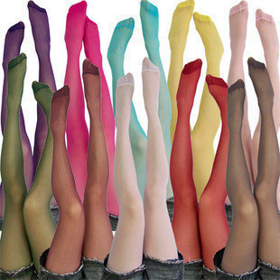 9365 stockings vivi high quality velvet multicolour candy plus crotch pantyhose 2pcs/lot freeshipping