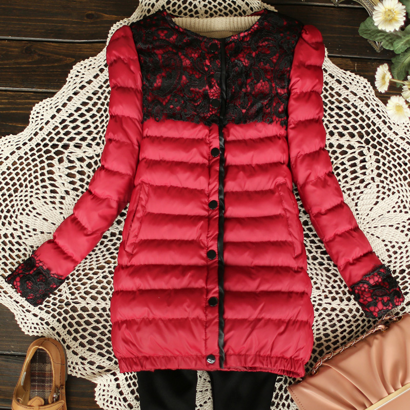 9445 - 1231 - 0.71 2012 women's cutout crochet thickening wadded jacket outerwear