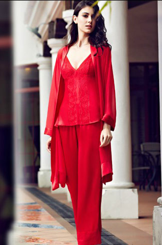 980 gold silk robe sleepwear mulberry silk nightgown sexy Women derlook