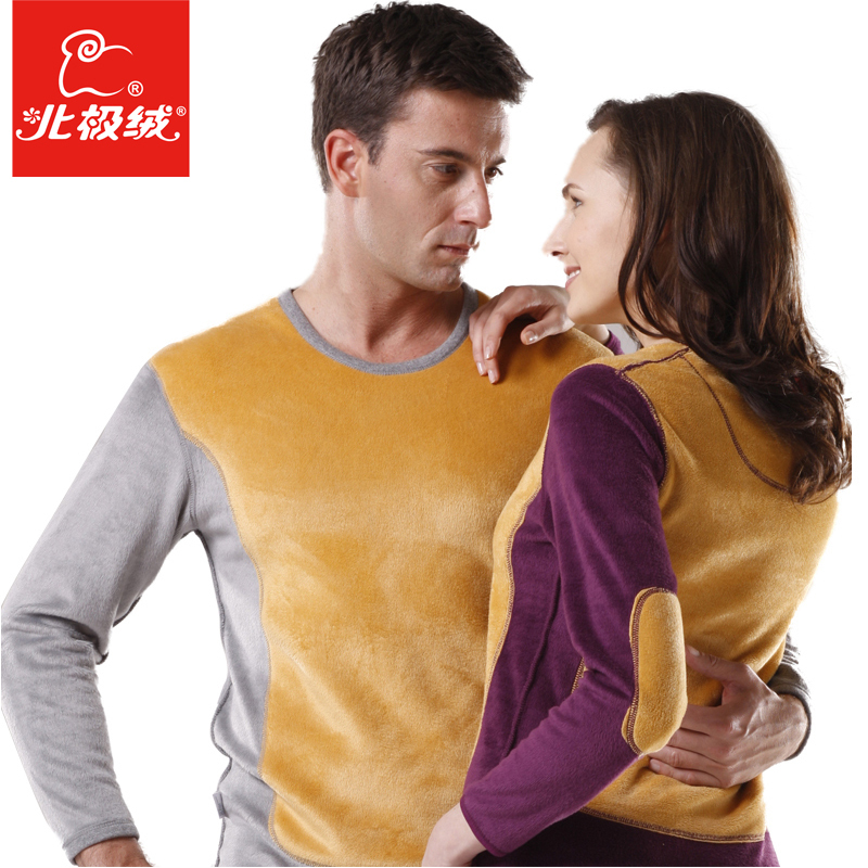 99 thermal underwear orthodoxy ultrafine wool plus velvet thickening bamboo golden flower thermal set