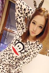 9911 super lovely coral fleece thermal long-sleeve derlook sleep set