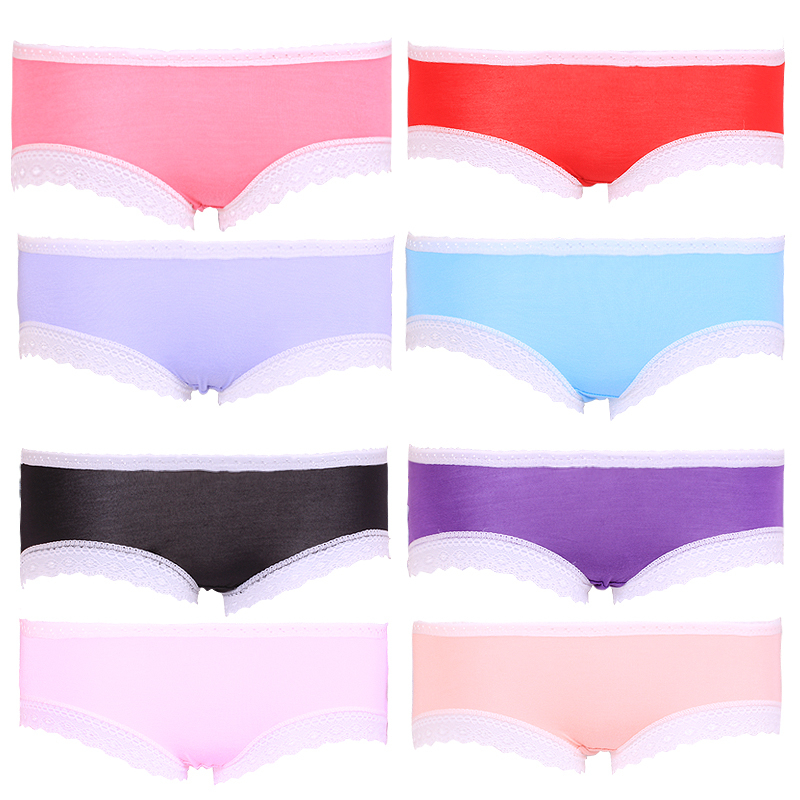 9Pcs/Lot's M's Panties Women  Underpants  Fabric 93% Modal 7% Polyester Free Shipping