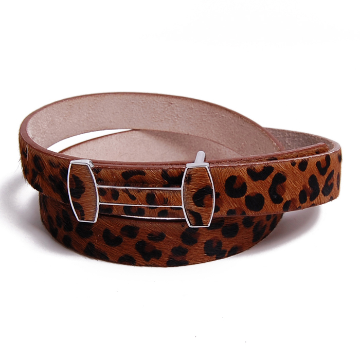 A Freeshipping Sheenline fashion leopard print animal women's genuine leather belt strap cummerbund belt