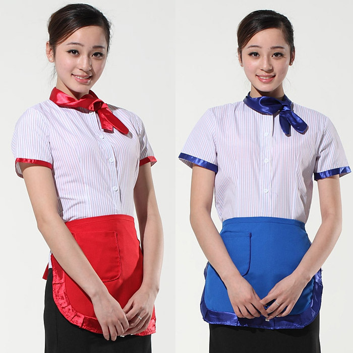 A105 work wear summer short-sleeve stewardess uniforms work wear female